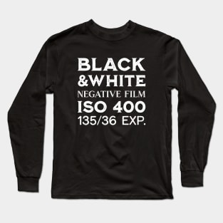 Retro BW Film Camera Long Sleeve T-Shirt